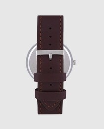 Pontina CY10824 women's brown leather watch