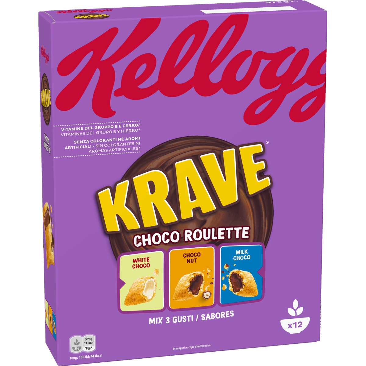 Buy Krave Choco Roulette white chocolatefilled cereals with milk and