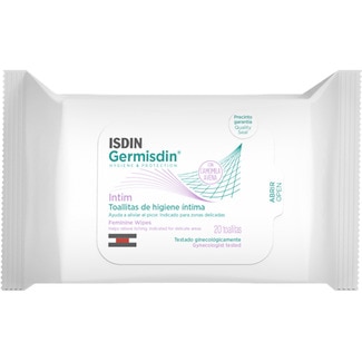 GERMISDIN toallitas suaves y refrescantes para la higiene íntima diaria paquete 20 unidades