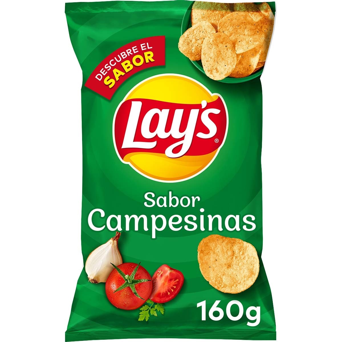 Comprar Patatas Fritas Sabor Campesinas Sin Gluten Bolsa 160 G · Lays · Supermercado Hipercor 1873