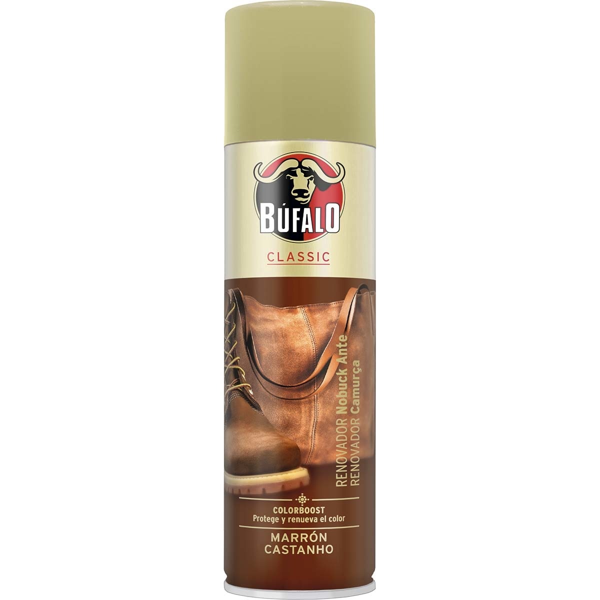 Comprar Limpia calzado renovador de ante & nobuck marrón spray 250 ml
