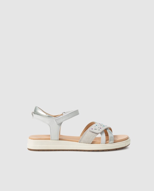 geox white sandals