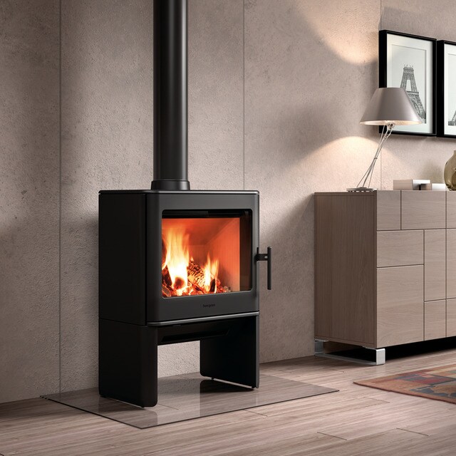 Estufa Leña Fundición E-40 Interior blanco · Bricor · Hipercor