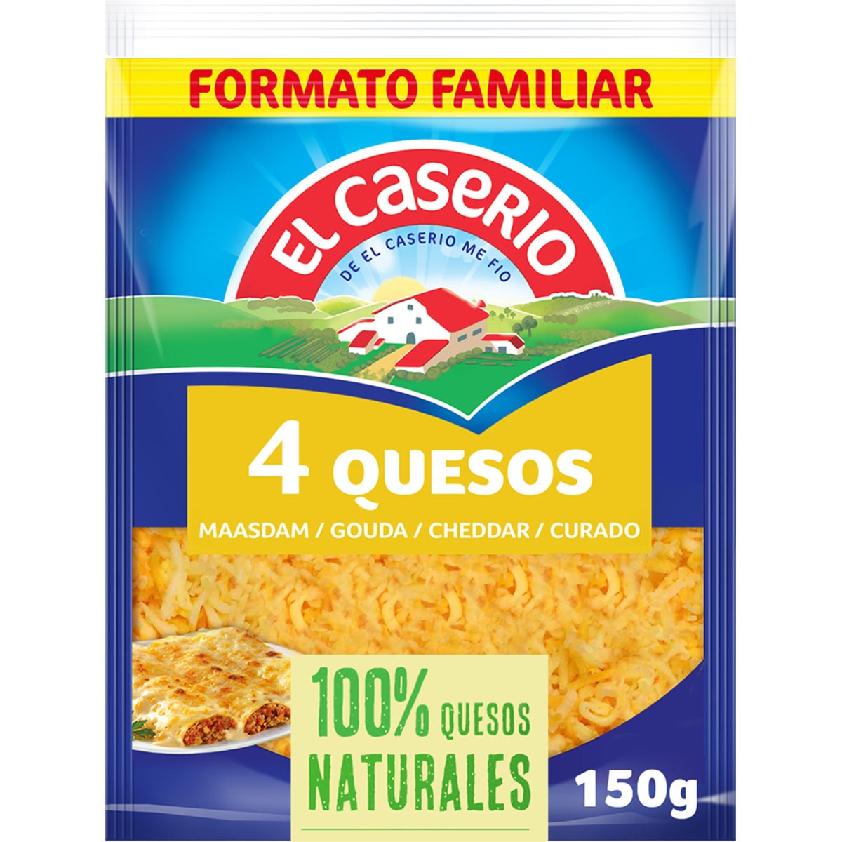 Comprar queso rallado 4 quesos especial para gratinar 150 g · EL