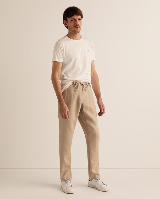men's relaxed fit linen pants