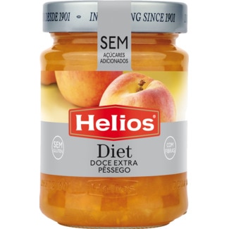 Helios Diet Doce Extra de Pêssego sem Glúten frasco 280 g