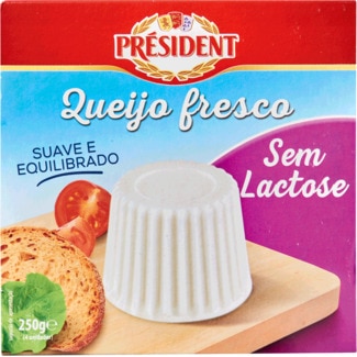Président Queijo Fresco sem Lactose Pack 4 embalagem 250 g