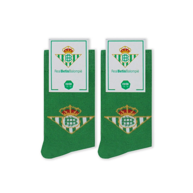 Calcetines Real Betis Balompié Pepe Pinreles Escudo Verde Pinrelitos.