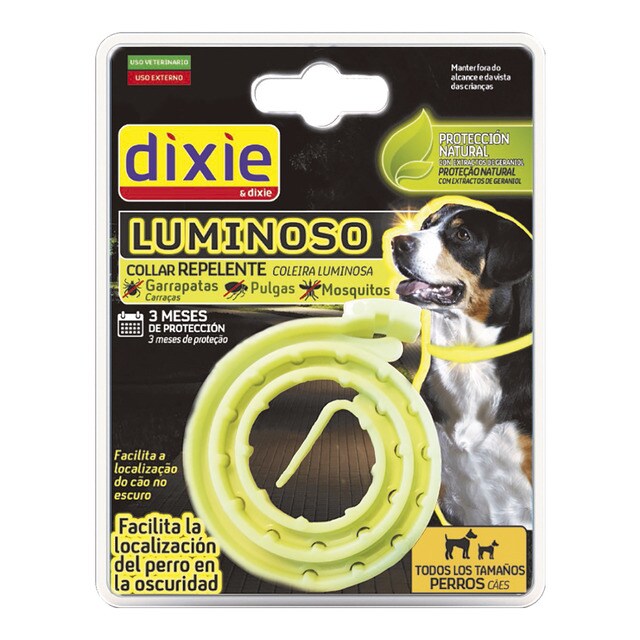 Dixie - Collar Antiparasitos Luminiscente