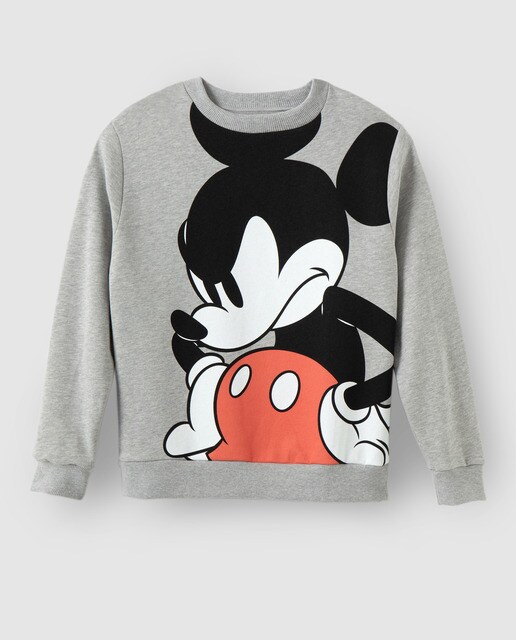 Women S Mickey Print Oversized Sweatshirt Easy Wear Fashion El Corte Inglés