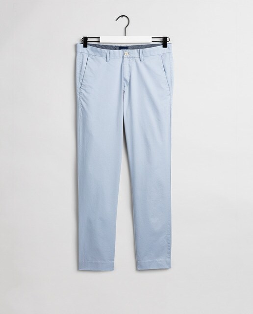 Men's slim-fit pale blue chinos · Men's 