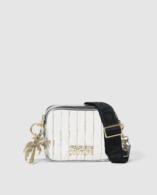 versace jeans quilted crossbody bag