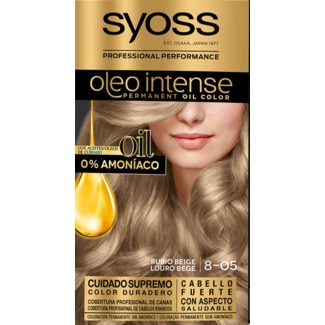 Syoss Oleo Intense Coloração Permanente Nº 8-05 Louro Bege embalagem 1 unidade