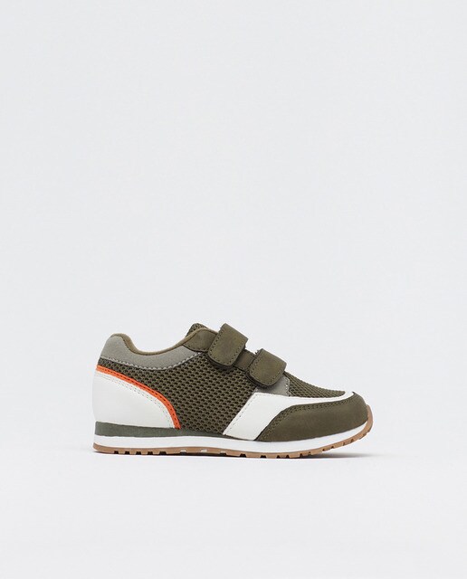 boys khaki trainers