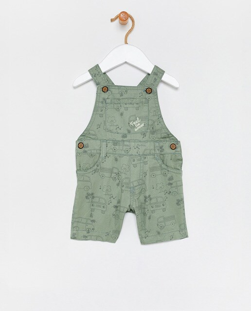 baby boy khaki overalls