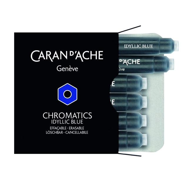 Caja 6 Cartuchos Caran D'Ache Azul.