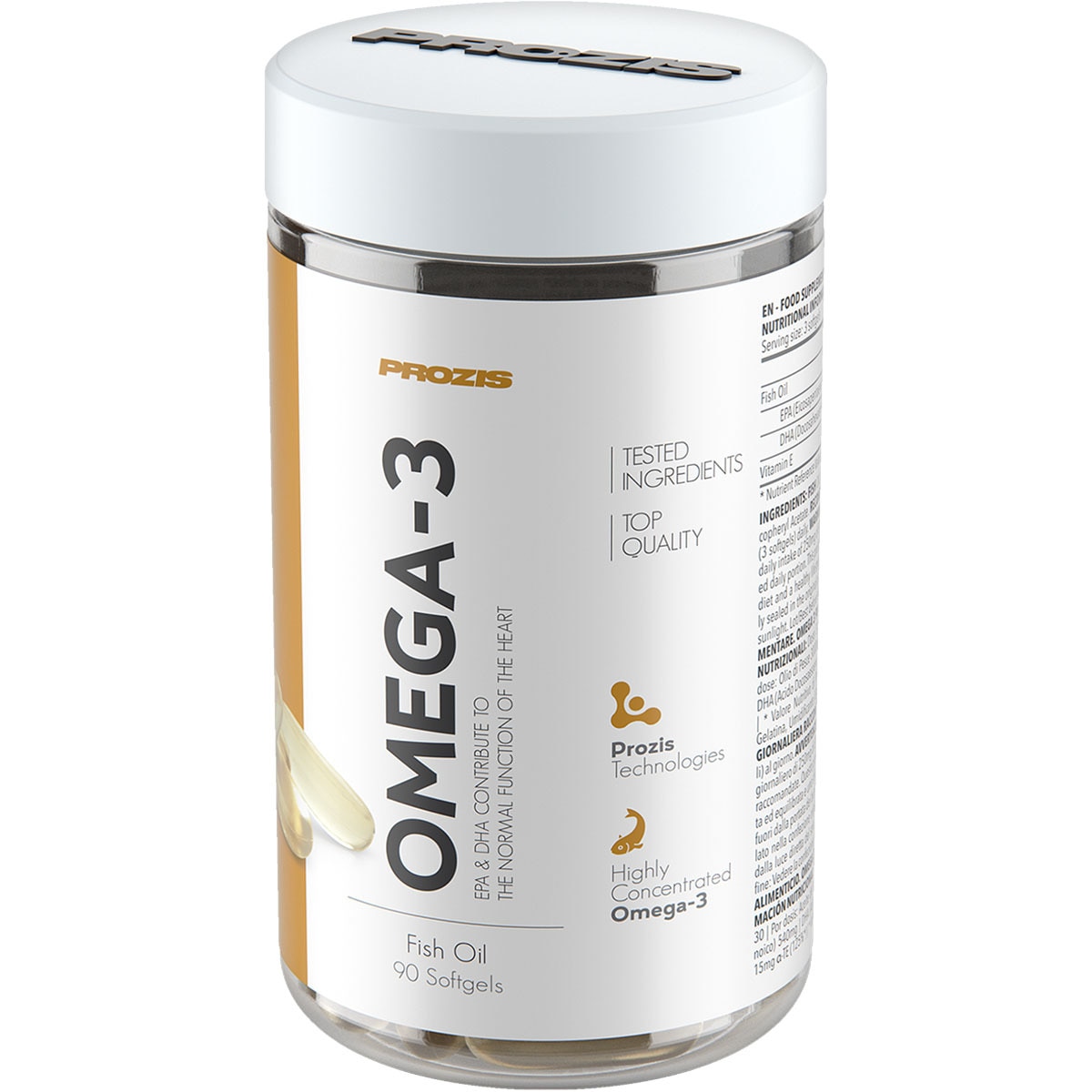 Kaufen Omega 3 mit Fischöl Behälter 90 Kapseln weich · PROZIS