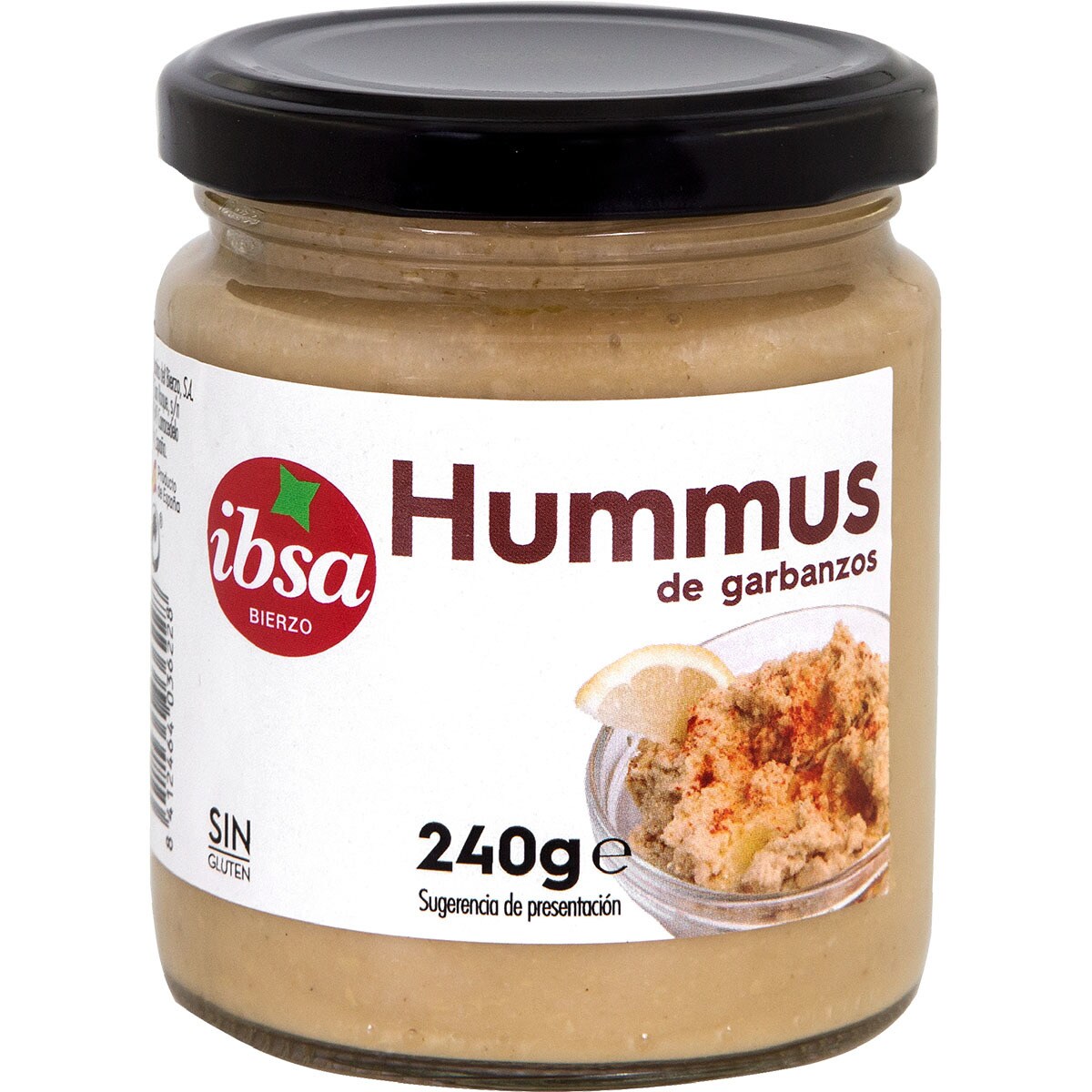 Hummus de garbanzos sin gluten frasco 240 g · IBSA · Supermercado El