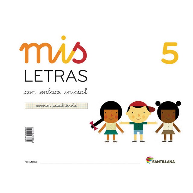 Mis letras 5 con enlace inicial version cuadricula (Tapa blanda)