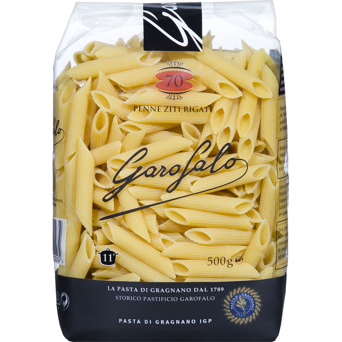 Penne ziti rigate macarrones paquete 500 g · GAROFALO · Supermercado El
