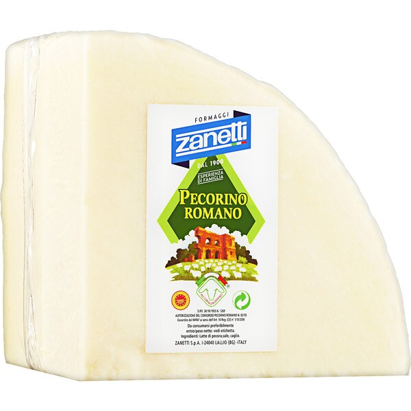 Pecorino Romano queso de oveja madurado semigraso elaborado con leche pasteurizada maduración