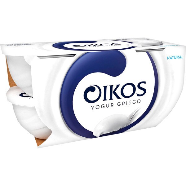 Comprar yogur griego natural pack 4 unidades 110 g · DANONE OIKOS