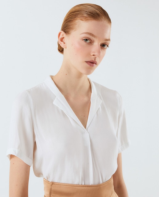 Lapel blouse Clearance