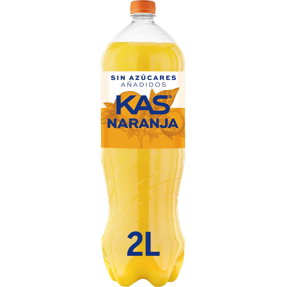 Sparkling orange soft drink with no added sugars bottle 2 l · KAS · Supermercado El Corte Inglés