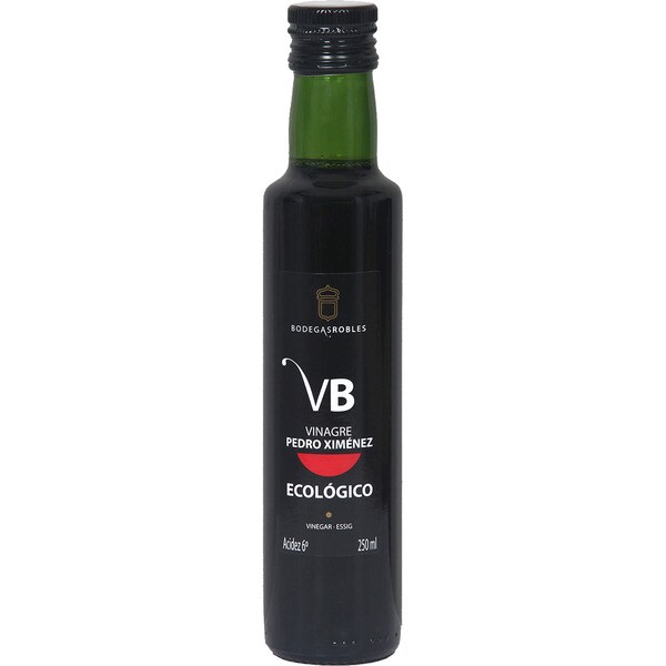 VB BODEGAS ROBLES vinagre Pedro Ximénez ecológico botella 250 ml
