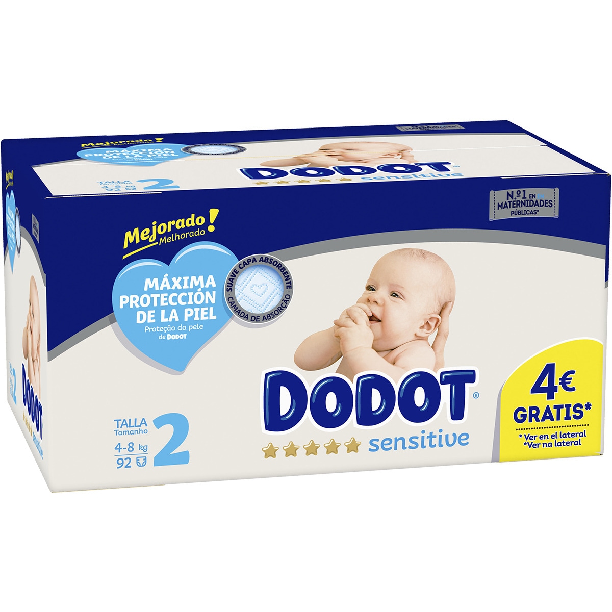 pañales dodot sensitive talla 2 hipercor