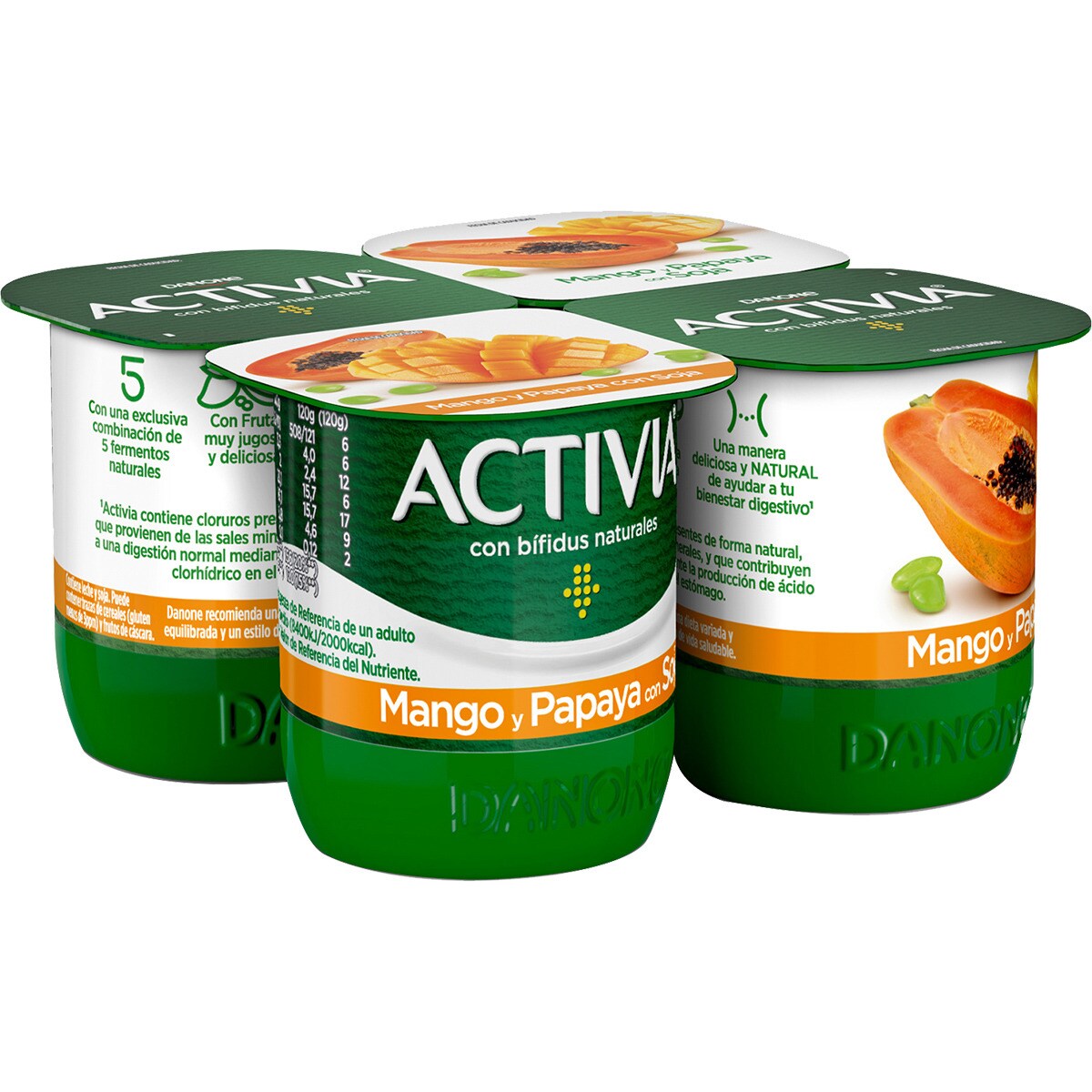 Bifidus exotic fruit yogurt with mango, papaya and soya, glutenfree 4