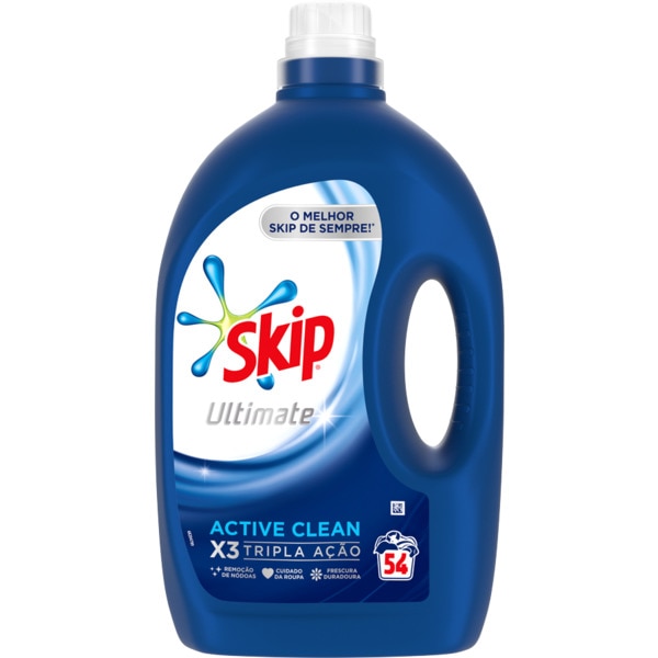Detergente para a Máquina da Roupa Active Clean Líquido embalagem 54 doses · Skip Ultimate