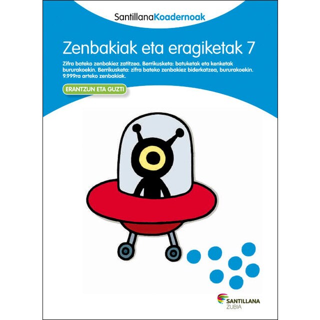 Zenbakiak eta eragiketak 7 santillana koadernoak (Tapa blanda)