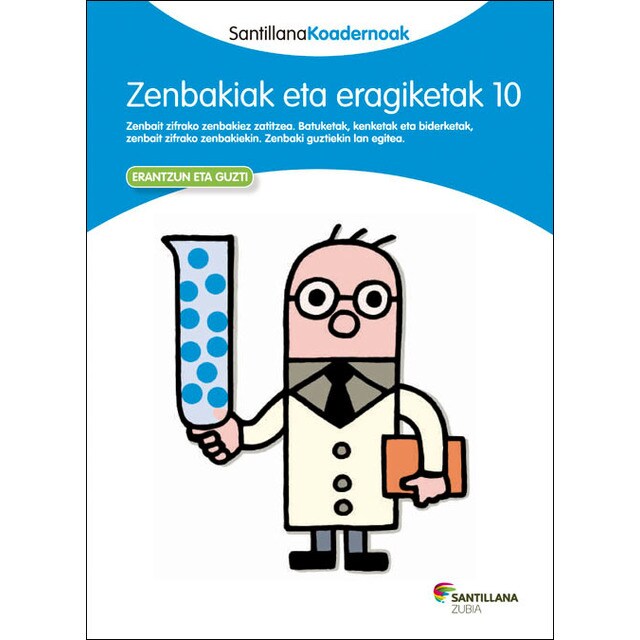 Zenbakiak eta eragiketak 10 santillana koadernoak (Tapa blanda)