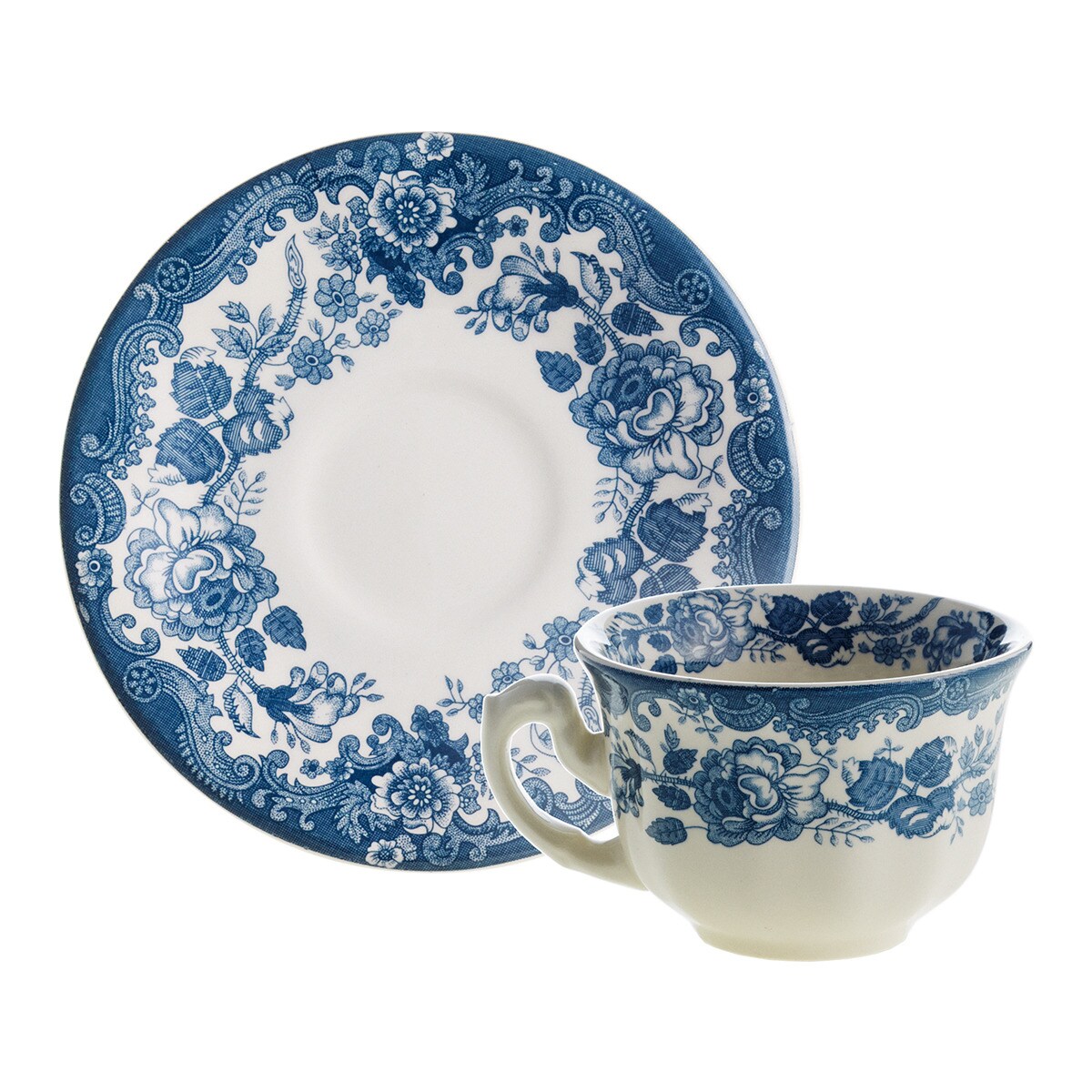 La Cartuja De Sevilla - Taza De Café Con Plato Ceilán Azul En Oferta La Cartuja De Sevilla - Taza De Café Con Plato Ceilán La Cartuja De Sevilla.
