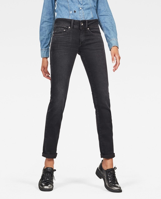 Vaquero de mujer Midge Mid Straight de tiro alto ligeramente acampanado