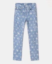 women's floral print jeans