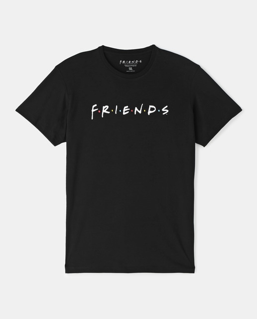 Camiseta de hombre FRIENDS negra de manga corta