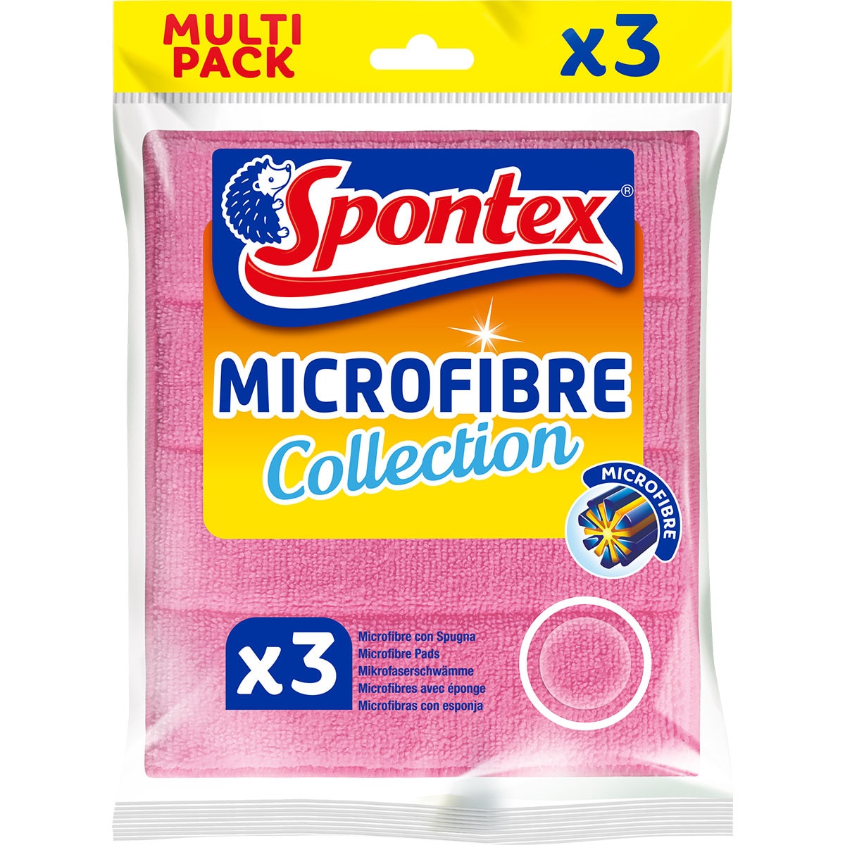 Microfibre Bayeta Con Esponja Difrentes Colores Paquete 3 Unidades ...