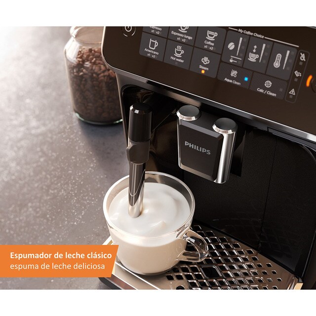 Cafetera espresso superautomática Philips serie 3200 con espumador de  leche, 4 tipos de café