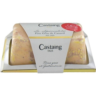 CASTAING Duck foie gras with 3 types of peppercorns container 190 g