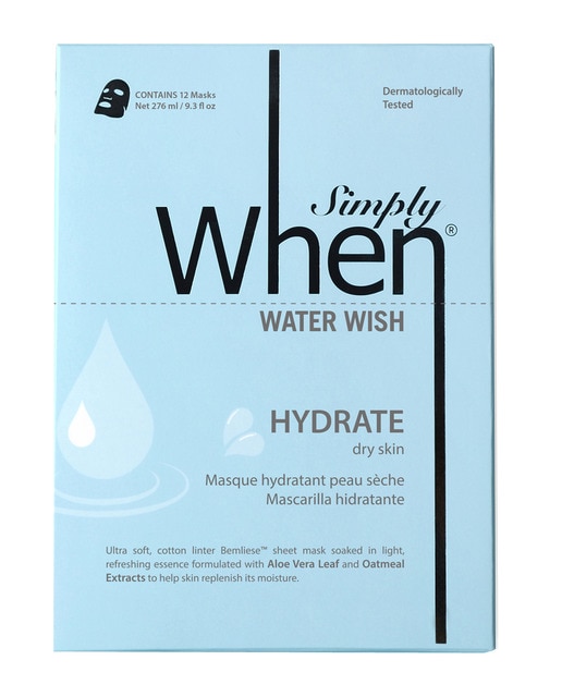 Pack 12 mascarillas hidratantes Water Wish Simply When