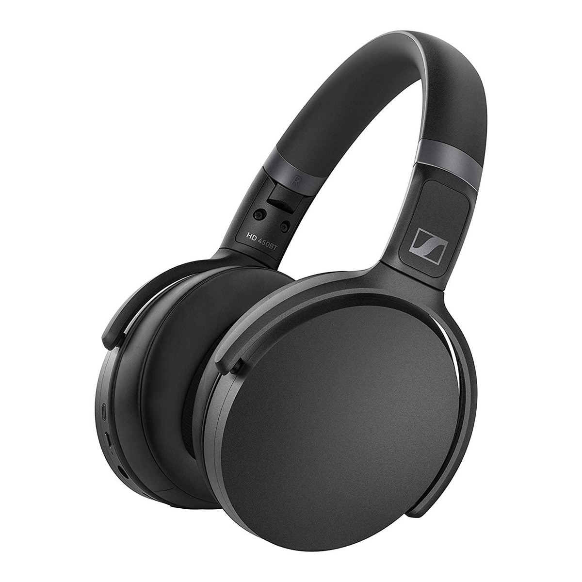 Sennheiser - Auriculares de diadema Sennheiser HD 450 BT negros Bluetooth con cancelación activa de ruido.