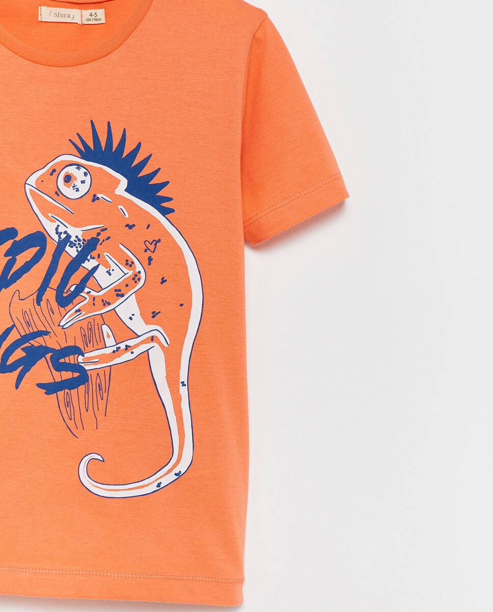 orange iguana shirt