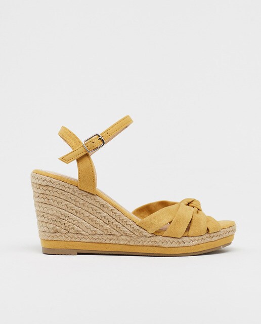 mustard wedge sandals