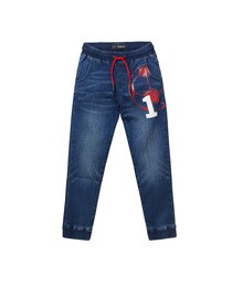 jeans with elastic ankle cuffs