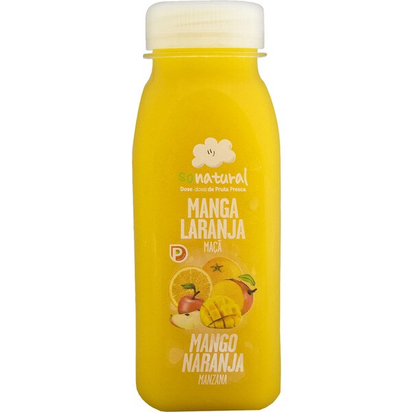 SONATURAL zumo fresco de mango y naranja botella 250 ml