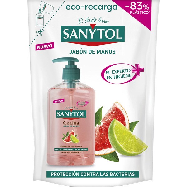 Jabones Para El Mal Olor Corporal Comprar jabón de manos Cocina elimina malos olores recambio 200 ml