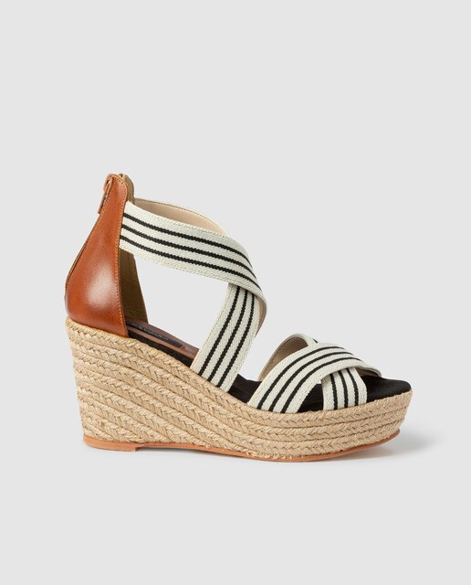 chaussures compensées bleues