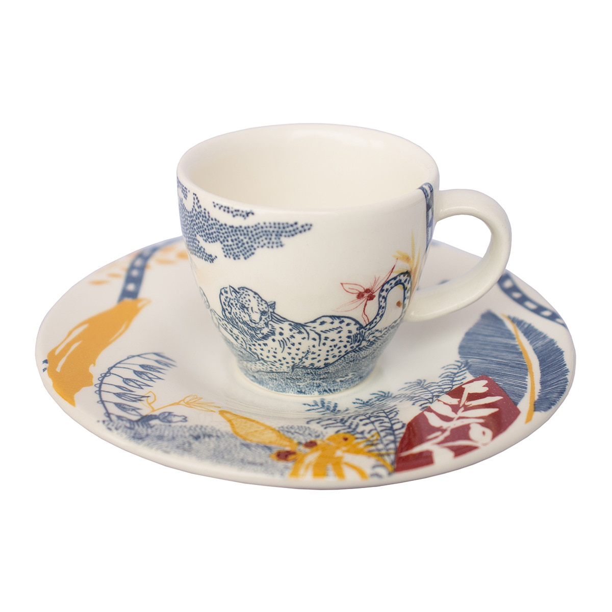 La Cartuja De Sevilla - Taza De Café Con Plato Eden Multicolor En Oferta La Cartuja De Sevilla - Taza De Café Con Plato Eden La Cartuja De Sevilla.